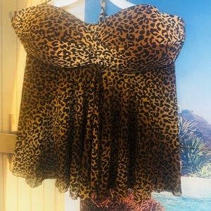 Merona leopard tankini
